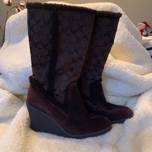 Coach Jordana block wedge Boot